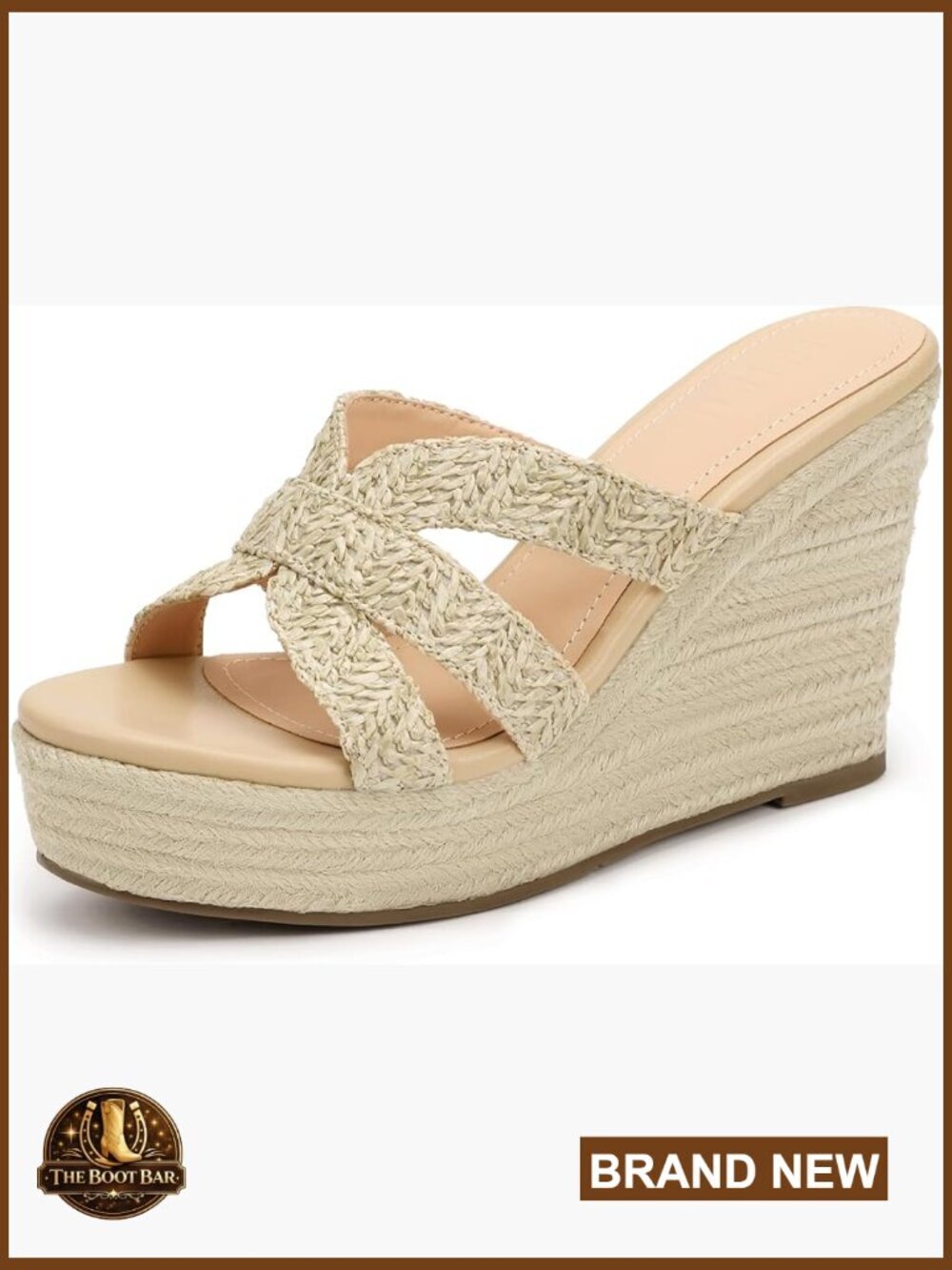 Espadrille Wedge Sandals, Platform Slides, Comfort High Heels